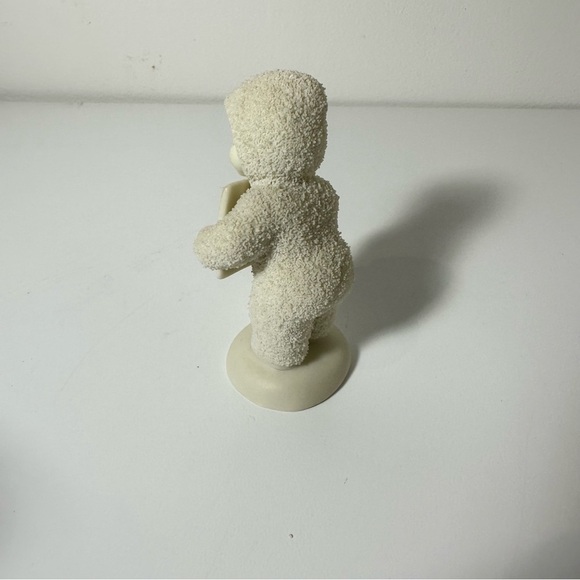 DEPARTMENT 56 SNOW BABY HOLDING ENVELOPE WITH RED HEART JEWEL BIRTHSTONE - Picture 7 of 9